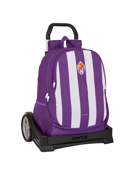 Cartable à roulettes Real Valladolid C.F. Violet 32 x 44 x 16 cm