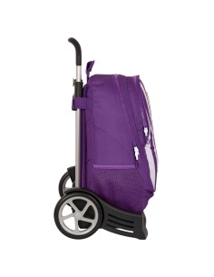 Cartable à roulettes Real Valladolid C.F. Violet 32 x 44 x 16 cm 2