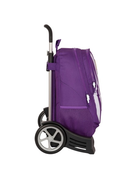 Cartable à roulettes Real Valladolid C.F. Violet 32 x 44 x 16 cm