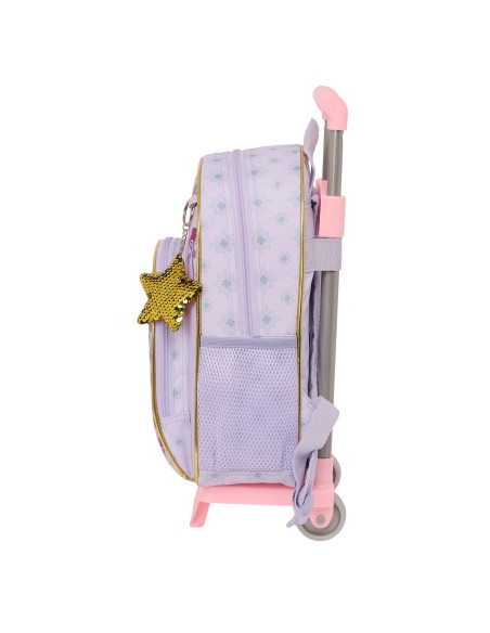 Cartable à roulettes Wish Lila 28 x 34 x 10 cm
