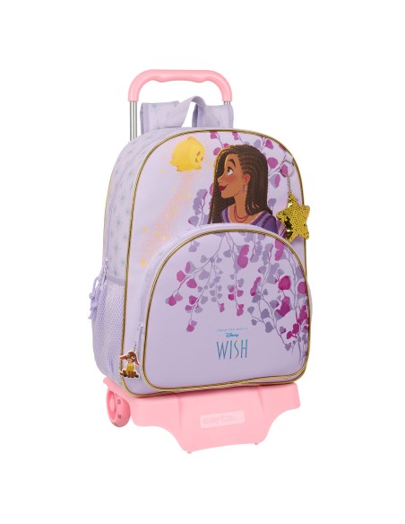 Cartable à roulettes Wish Lila 33 x 42 x 14 cm