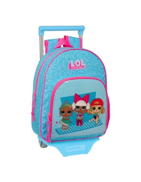 Cartable à roulettes LOL Surprise! Divas Bleu 28 x 34 x 10 cm