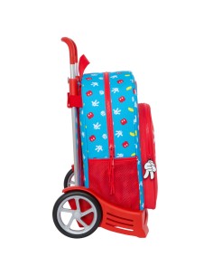 Cartable à roulettes Mickey Mouse Clubhouse Fantastic Bleu Rouge 33 x 42 x 14 cm 2