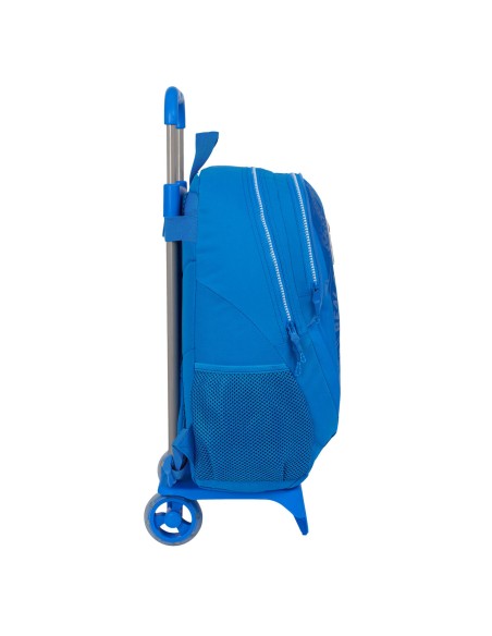 Cartable à roulettes R. C. Deportivo de La Coruña Bleu 32 x 44 x 16 cm
