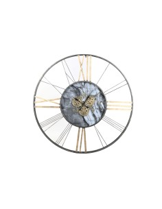 Horloge Murale Home ESPRIT Blanc Doré Métal 140 x 9 x 140 cm