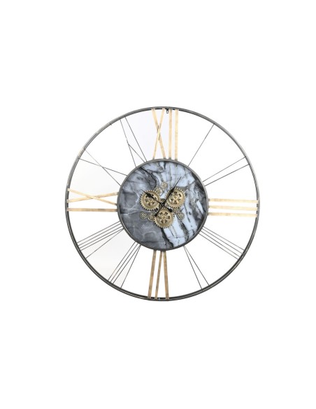 Horloge Murale Home ESPRIT Blanc Doré Métal 140 x 9 x 140 cm