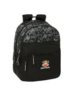 Cartable Paul Frank Join the fun Noir 32 x 42 x 15 cm