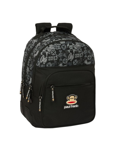 Cartable Paul Frank Join the fun Noir 32 x 42 x 15 cm