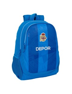 Cartable R. C. Deportivo de La Coruña Bleu 32 x 44 x 16 cm