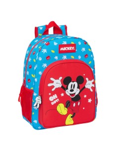 Cartable Mickey Mouse Clubhouse Fantastic Bleu Rouge 33 x 42 x 14 cm
