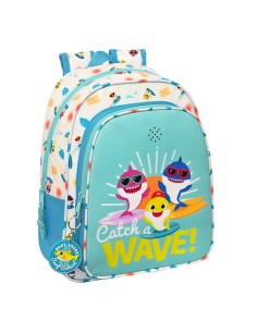Cartable Baby Shark Surfing Bleu Blanc 27 x 33 x 10 cm