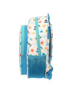 Cartable Baby Shark Surfing Bleu Blanc 27 x 33 x 10 cm 2