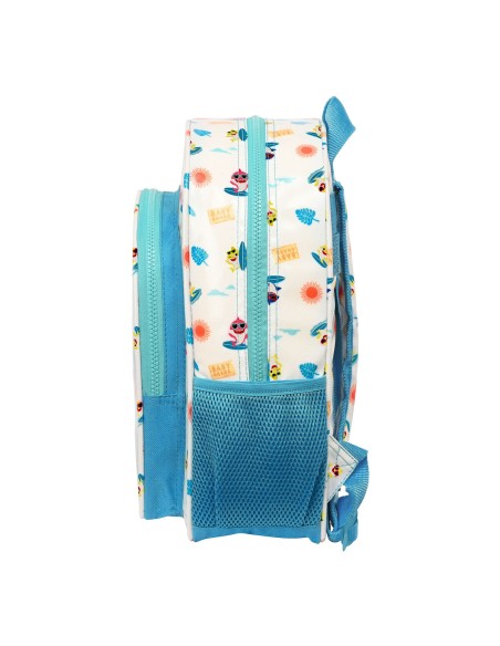 Cartable Baby Shark Surfing Bleu Blanc 26 x 34 x 11 cm