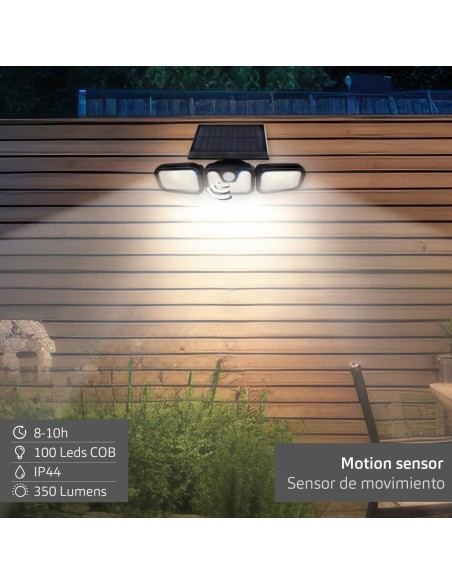 Spot solaire Aktive 28 x 9 x 12 cm (4 Unités)