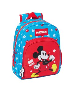 Cartable Mickey Mouse Clubhouse Fantastic Bleu Rouge 28 x 34 x 10 cm