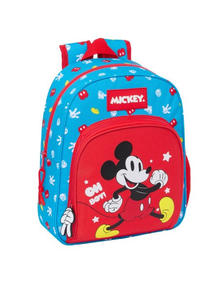 Cartable Mickey Mouse Clubhouse Fantastic Bleu Rouge 28 x 34 x 10 cm