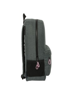 Cartable Kappa Silver pink Gris 30 x 14 x 46 cm 2
