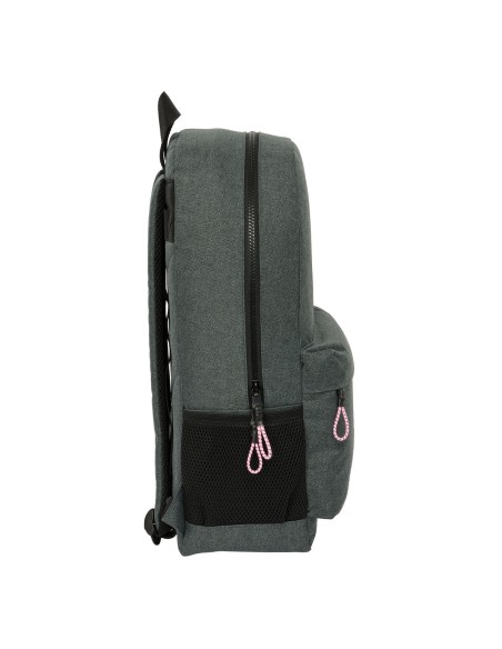 Cartable Kappa Silver pink Gris 30 x 14 x 46 cm