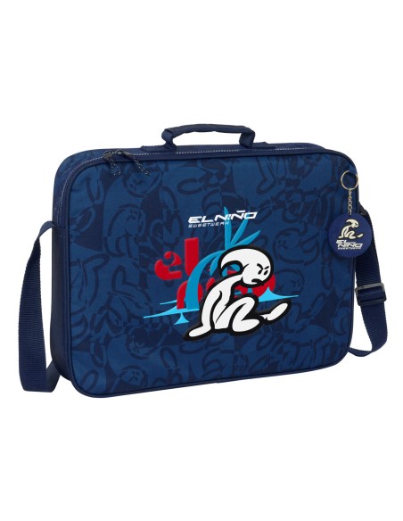 Cartable d'école El Niño Paradise Blue marine 38 x 28 x 6 cm
