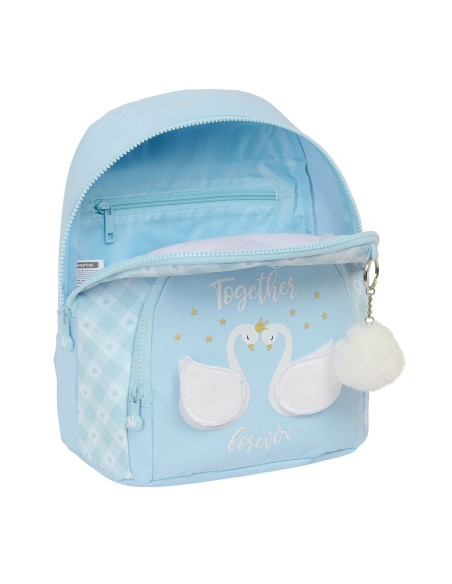 Sac à dos Glow Lab Cisnes Mini Bleu clair 25 x 30 x 13 cm