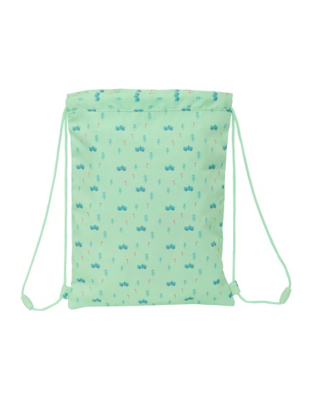 Sac à dos serré par des ficelles Safta Coches Vert 26 x 34 x 1 cm
