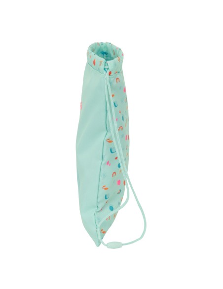 Sac à dos serré par des ficelles Safta Caracol Turquoise 26 x 34 x 1 cm