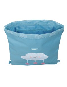 Sac à dos serré par des ficelles Safta Nube Bleu 26 x 34 x 1 cm 2