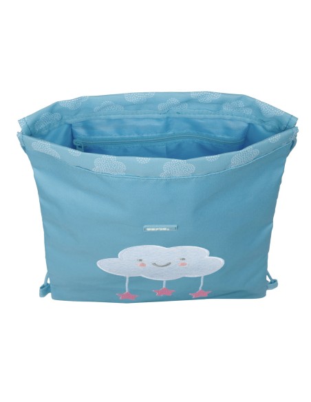 Sac à dos serré par des ficelles Safta Nube Bleu 26 x 34 x 1 cm