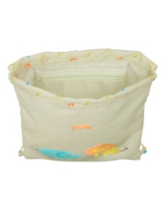 Sac à dos serré par des ficelles Safta Selva Blanc 26 x 34 x 1 cm 2