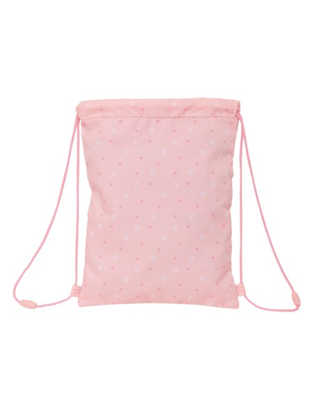Sac à dos serré par des ficelles Safta Bunny Rose 26 x 34 x 1 cm