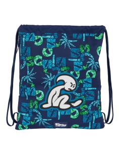 Sac à dos serré par des ficelles El Niño Glassy Blue marine 35 x 40 x 1 cm