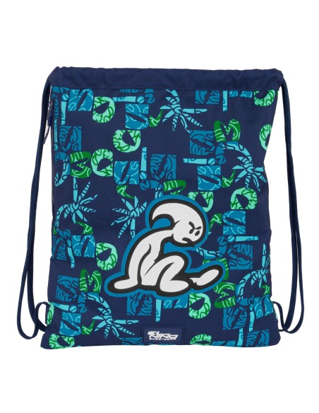 Sac à dos serré par des ficelles El Niño Glassy Blue marine 35 x 40 x 1 cm