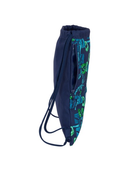 Sac à dos serré par des ficelles El Niño Glassy Blue marine 35 x 40 x 1 cm