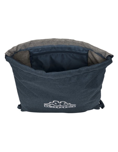 Sac à dos serré par des ficelles Kappa Dark navy Gris Blue marine 35 x 40 x 1 cm