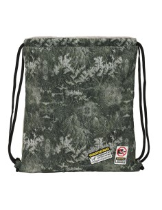 Sac à dos serré par des ficelles Jurassic World Warning Gris 35 x 40 x 1 cm 2