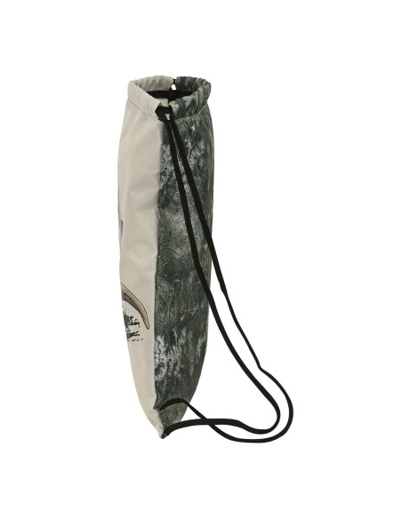 Sac à dos serré par des ficelles Jurassic World Warning Gris 35 x 40 x 1 cm