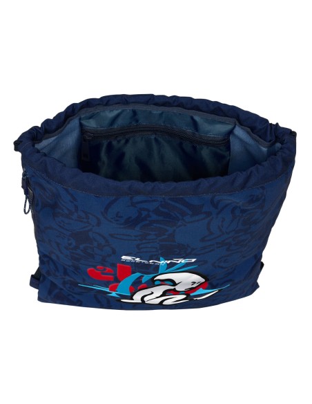 Sac à dos serré par des ficelles El Niño Paradise Blue marine 35 x 40 x 1 cm