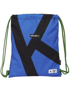 Sac à dos serré par des ficelles Kelme Royal Bleu Noir 35 x 40 x 1 cm