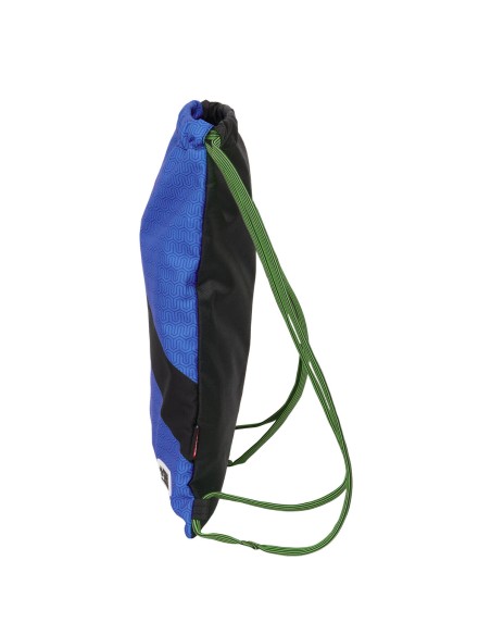 Sac à dos serré par des ficelles Kelme Royal Bleu Noir 35 x 40 x 1 cm