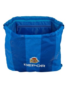 Sac à dos serré par des ficelles R. C. Deportivo de La Coruña Bleu 35 x 40 x 1 cm 2