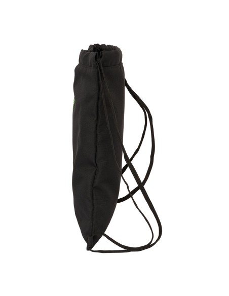 Sac à dos serré par des ficelles Kappa Black Noir 35 x 40 x 1 cm
