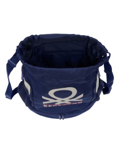 Sac à dos enfant Benetton Varsity Gris Blue marine 35 x 40 x 1 cm 2
