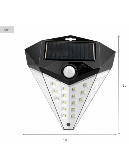 Lampe solaire Aktive 15 x 15 x 7 cm (6 Unités)