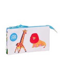 Trousse Fourre-Tout Double Algo de Jaime Blanc 22 x 12 x 3 cm