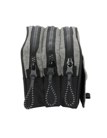Trousse Fourre-Tout Triple Eckō Unltd. Rhino Noir Gris 21,5 x 10 x 8 cm