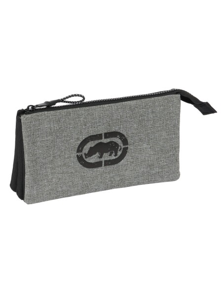 Trousse Fourre-Tout Triple Eckō Unltd. Rhino Noir Gris 22 x 12 x 3 cm