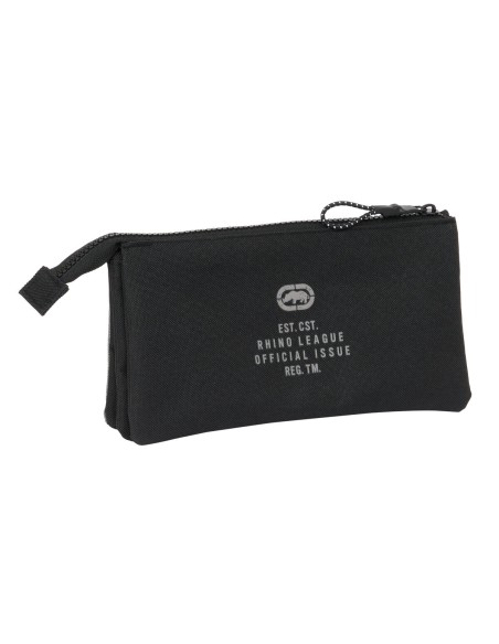 Trousse Fourre-Tout Triple Eckō Unltd. Rhino Noir Gris 22 x 12 x 3 cm