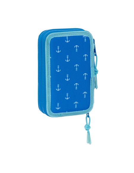 Plumier double Donald Bleu 12.5 x 19.5 x 4 cm (28 Pièces)