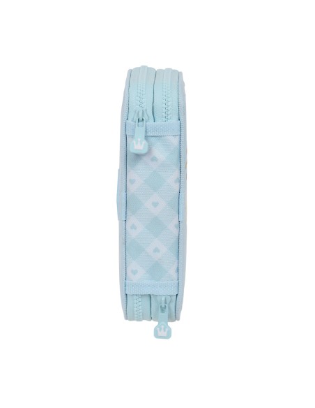 Plumier double Glow Lab Cisnes Bleu 12.5 x 19.5 x 4 cm (28 Pièces)