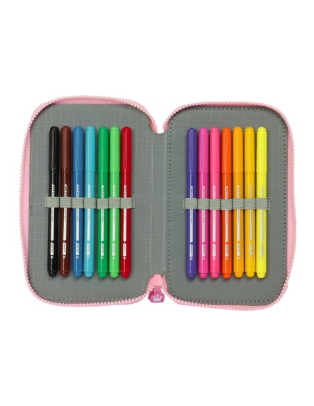 Plumier double Glow Lab Sweet home Rose 12.5 x 19.5 x 4 cm (28 Pièces)